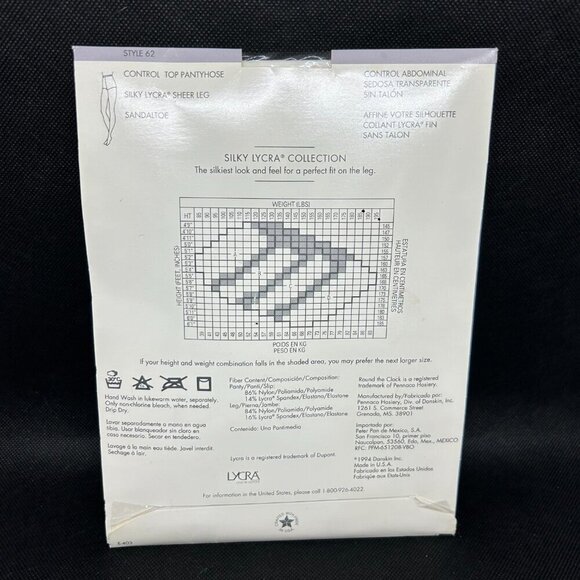 New in package Ladies Round The Clock control top pantyhose Size C - Picture 2 of 3